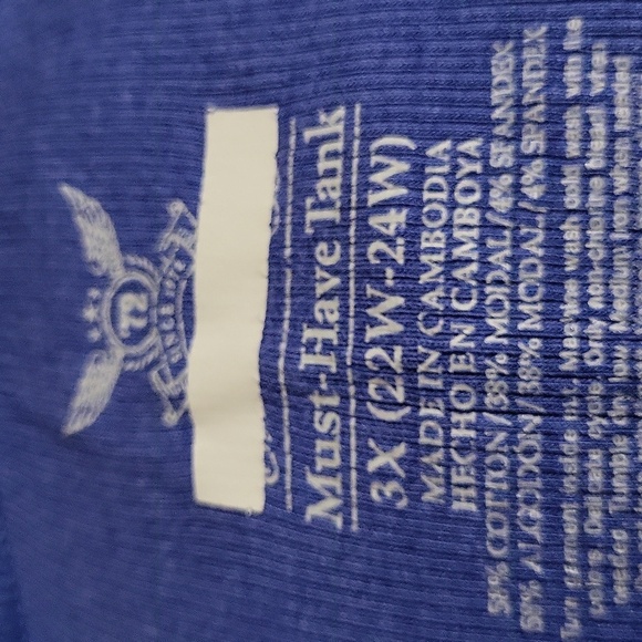 Ladies 3X Tank  Top - Picture 4 of 5